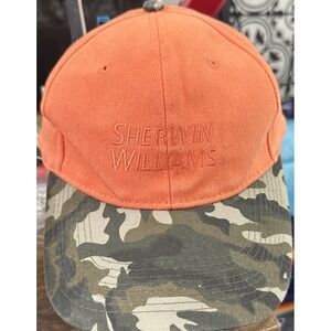 Sherwin Williams  Camo Bill Hat Cap Adjustable One Size H180